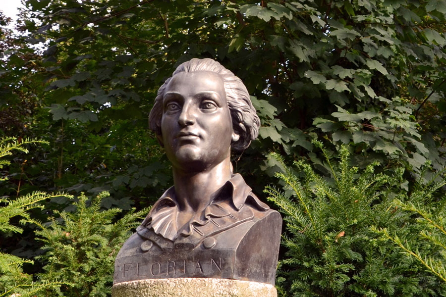 Statue de Florian dans le parc © Greeter2021