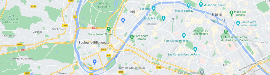 Carte situation Boulogne-Billancourt