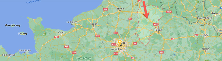 Carte de l'Aisne