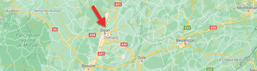 Carte Bourgogne