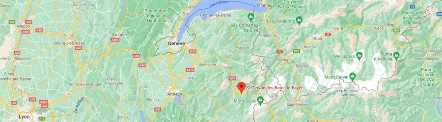 Carte routiere Saint Gervais