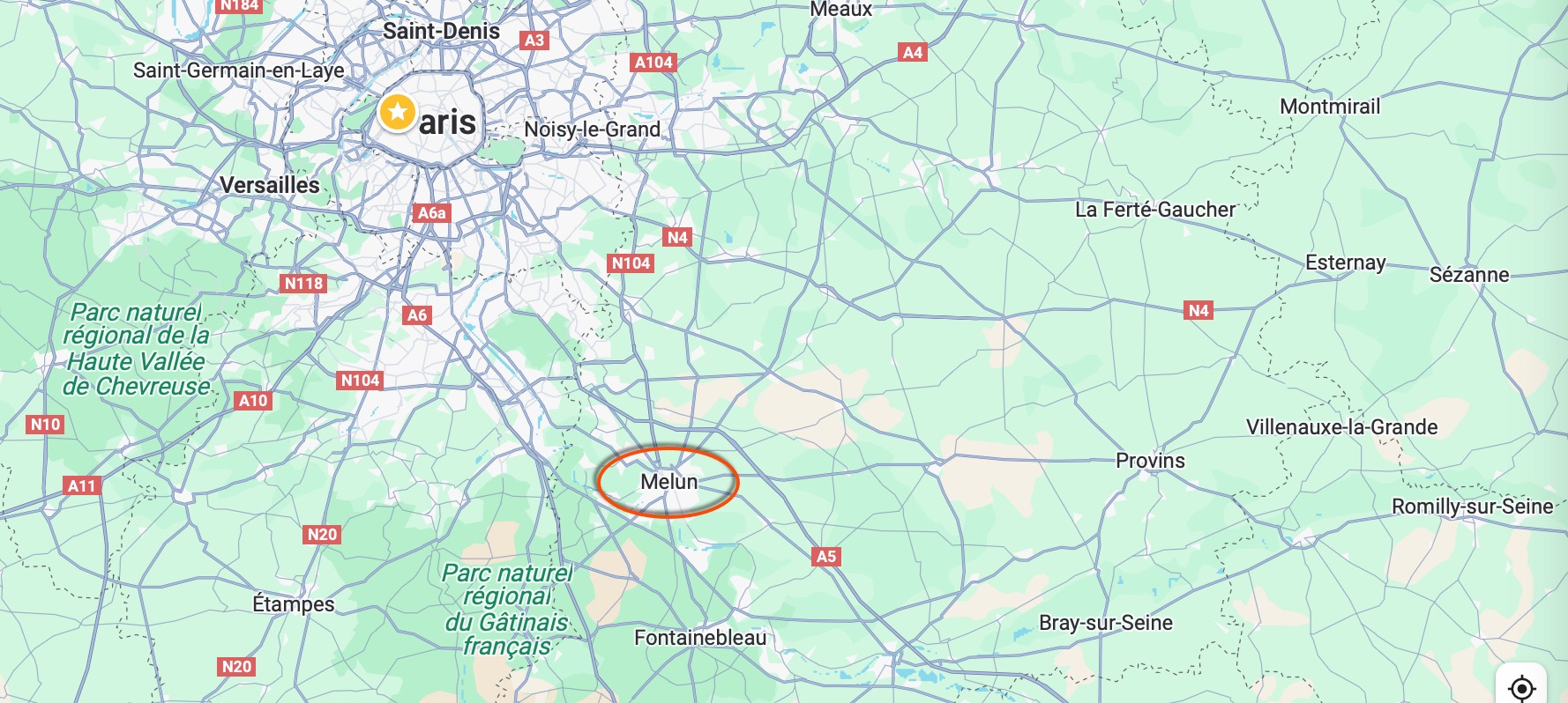 Maps Melun